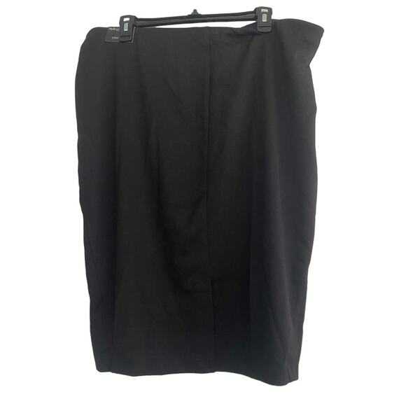 NWT Style & Co. Women's 2X Skirt Black Elastic Comfort Waist Stretch Knee Length - Picture 2 of 6